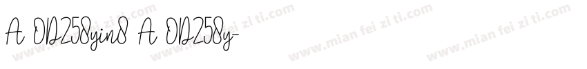 A OD258yin8 A OD258y字体转换